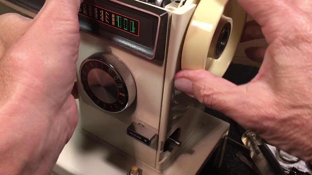 How to fix KENMORE MODEL 158  BELT REPLACEMENT (12 STITCH)