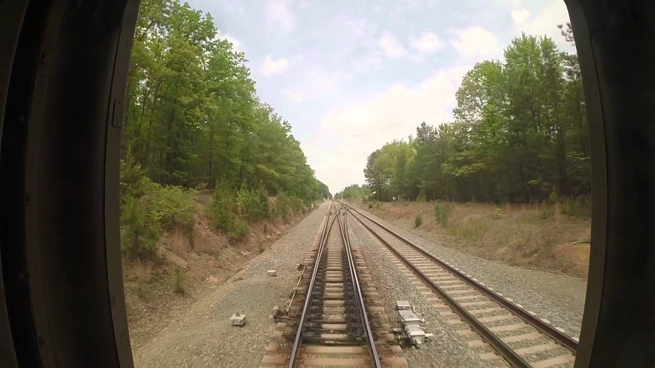 Amtrak Train 79 - Doswell, VA to Richmond Staples Mill Rear View