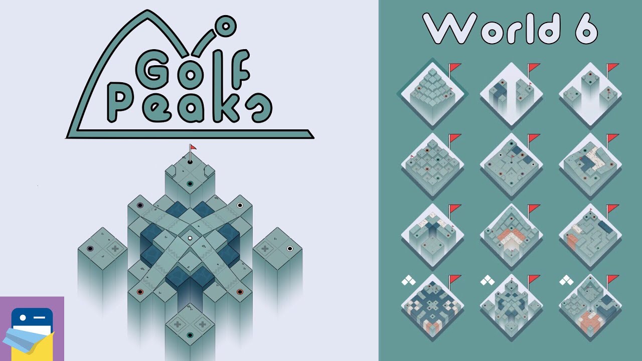Golf Peaks: World 6 Walkthrough Guide & iOS / Android / PC Gameplay (by Lukasz Spierewka)