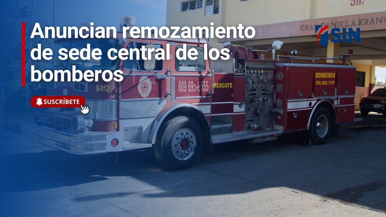 Anuncian remozamiento de sede central de los bomberos