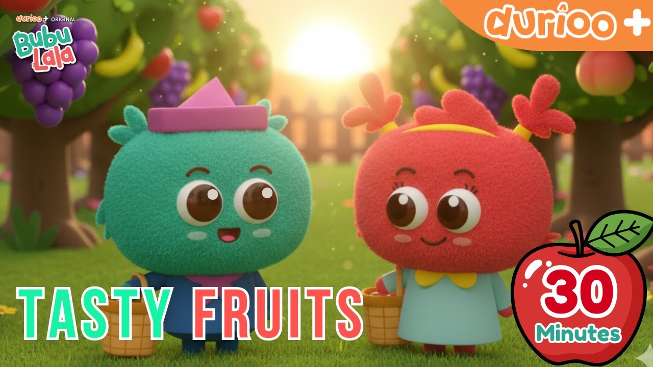 From The Makers of Omar & Hana - Bubu Lala - Fruit Compilation | Islamic Kids Sing-Along | Durioo+