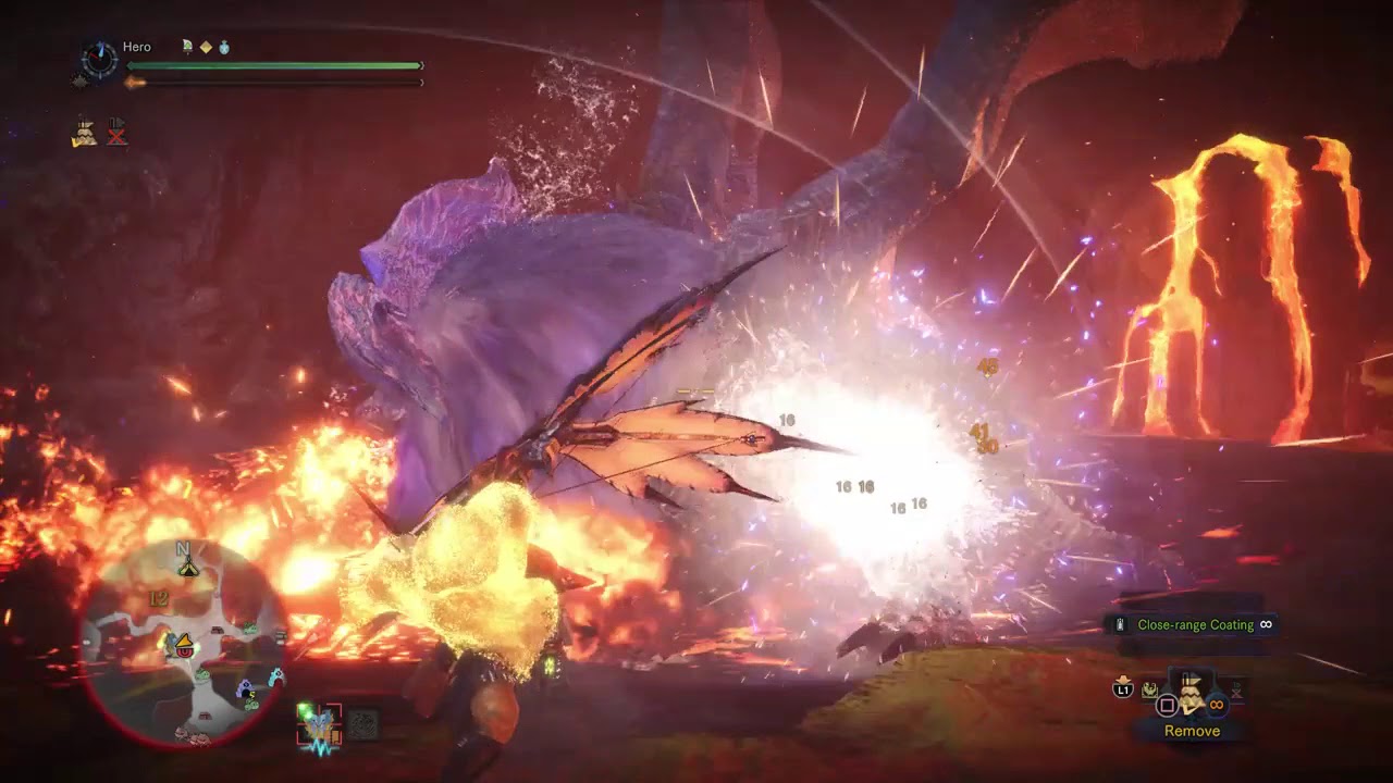 MHW: Elemental Bow vs Lunastra