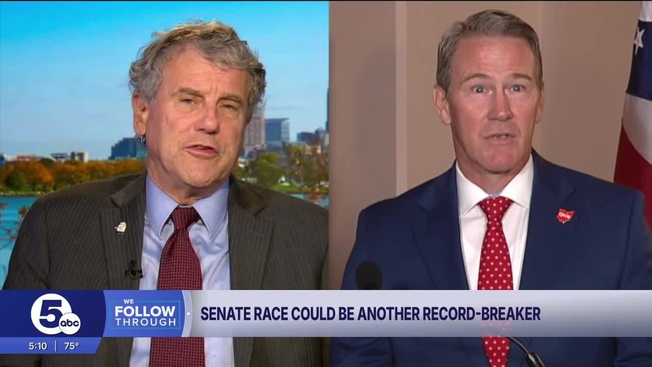 Ohio's U.S. Senate race expected to have record-breaking spending