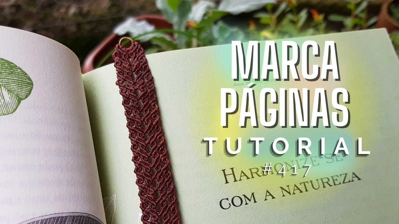 Punto de libro de macram&eacute; #417 | Dede Tutoriales