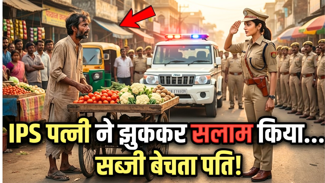 भीड़ के सामने IPS अधिकारी ने सब्ज़ी बेचते पूर्व पति को सलाम किया