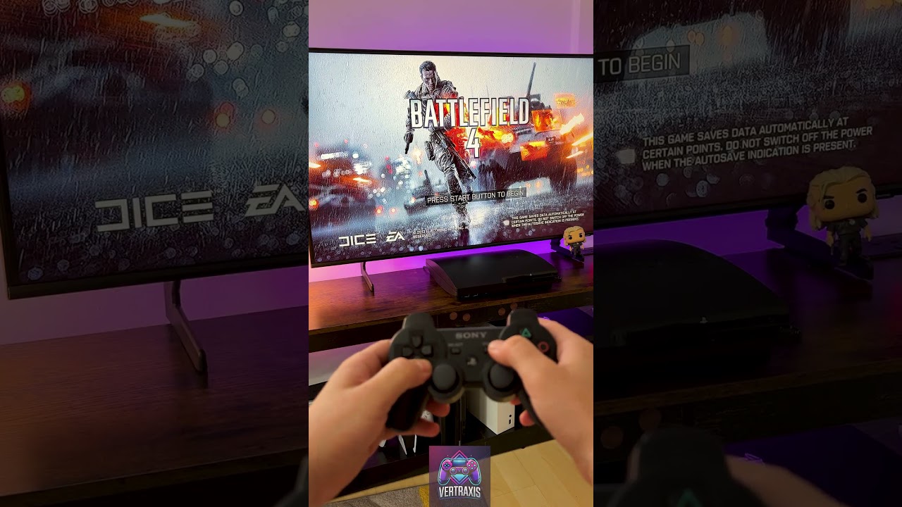 Playing Battlefield 4 (2013) on the PlayStation 3