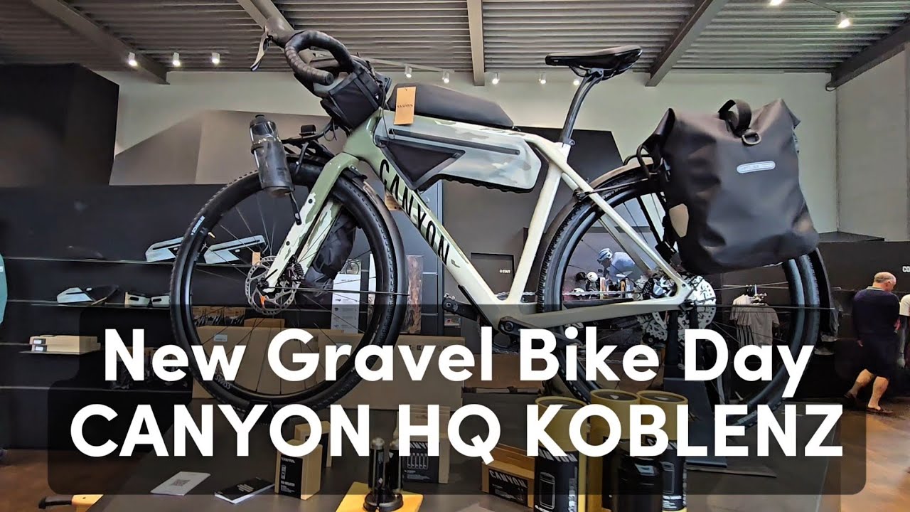 Picking up Canyon Grizl + Tour of Canyon Bikes HQ in Koblenz | New Bike Day | Tasty Canyon Cafeteria