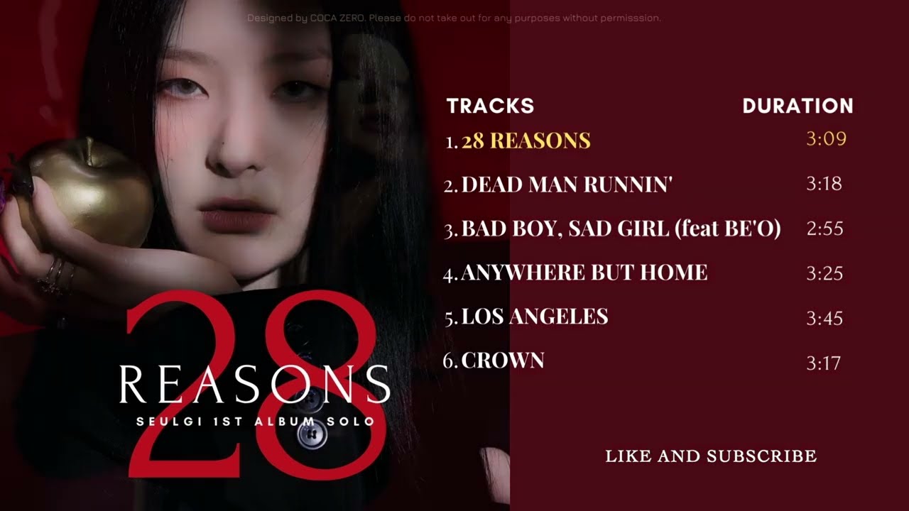 28 REASONS FULL ALBUM - SEULGI (슬기)