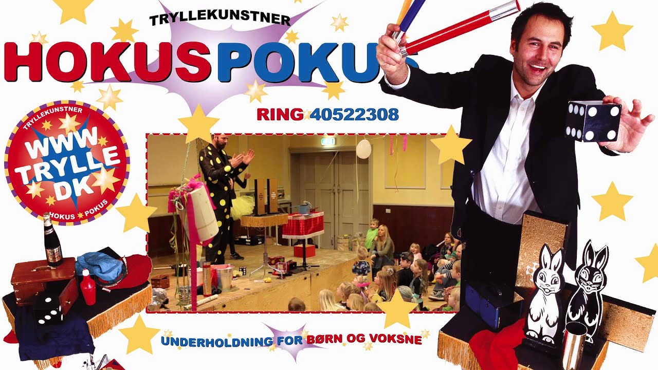 Tryllekunstner Hokus Pokus - trylleri for b&oslash;rn og voksne