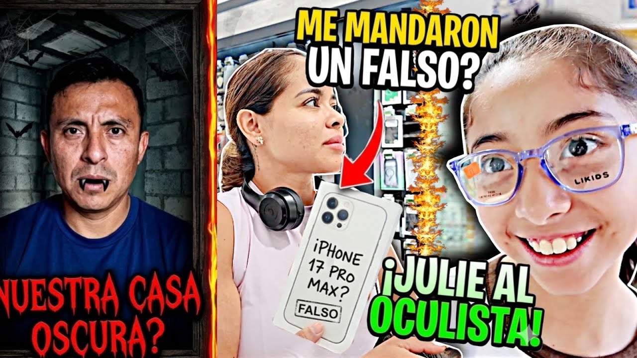 Nuestra CASA SERA OSCURA? | Me MANDARON un iPhone 17 Pro Max FALSO? | Llevamos a Julie al oculista!