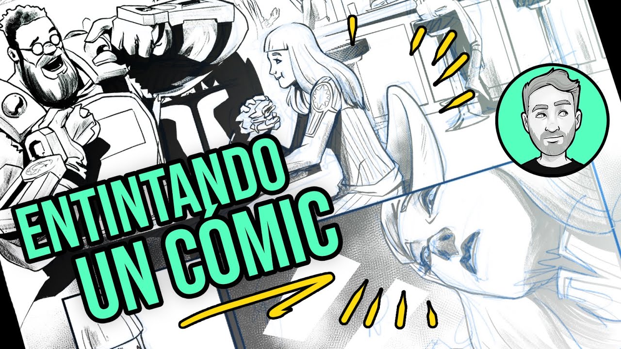 C&oacute;mo entintar un c&oacute;mic digital | Seba Dibujando