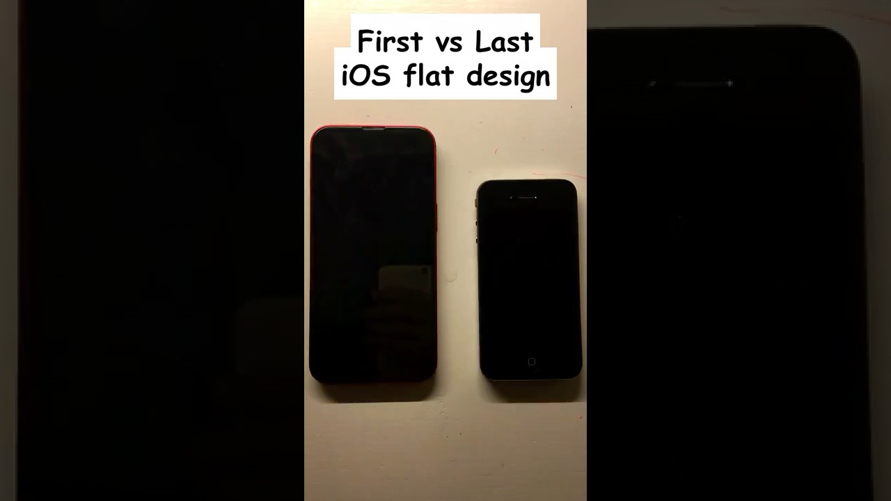 IOS 7 vs IOS 18 - First vs Last IOS flat design