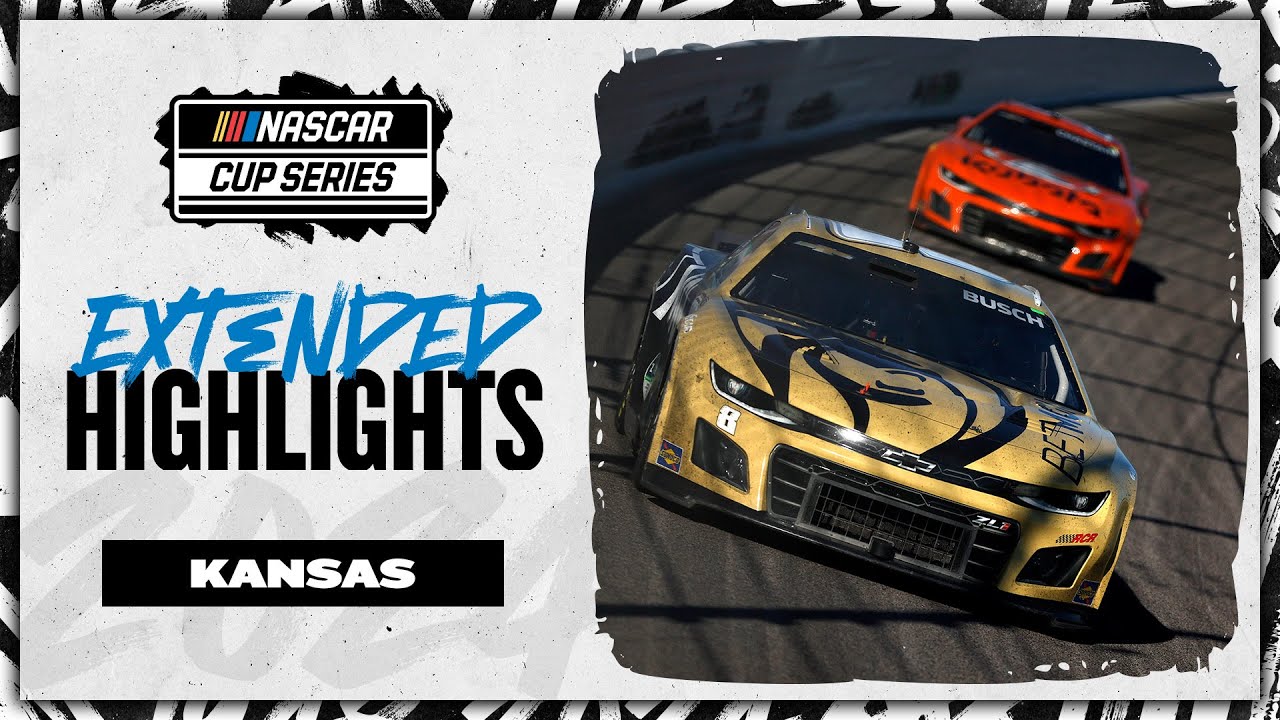 NASCAR Official Extended Highlights | Drama filled Kansas race spoiled by playoff outsider | NASCAR