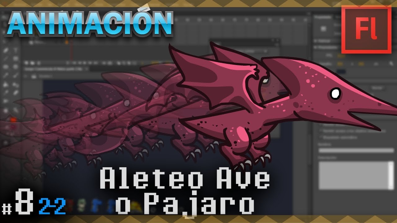 Como animar el aleteo de una Ave [Animación fotograma por Fotograma desde Cero]8-2/2