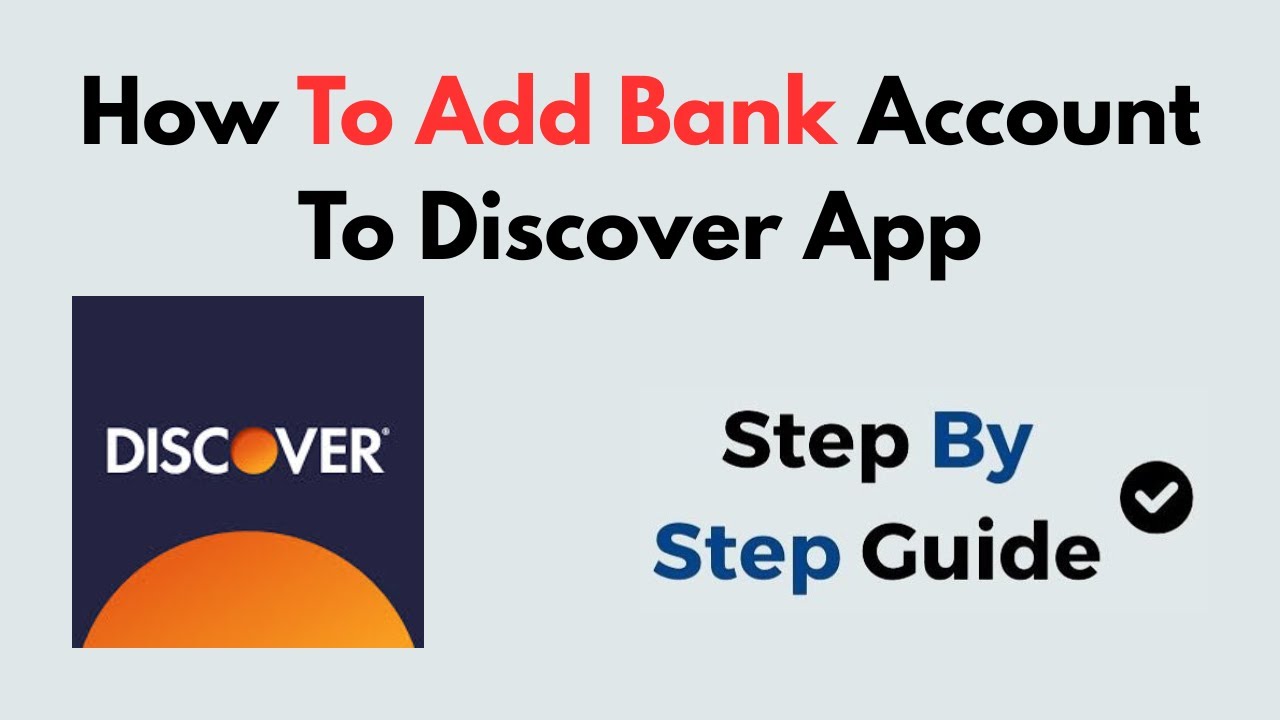 How To Add Bank Account To Discover App