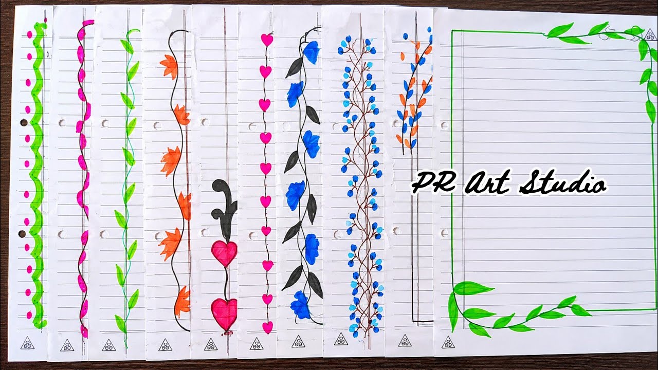 10 😮🤯 Easy Front Page Design For School 🏫 Project।। File Decoration Idea's।।💡@Purvi_arts_studio