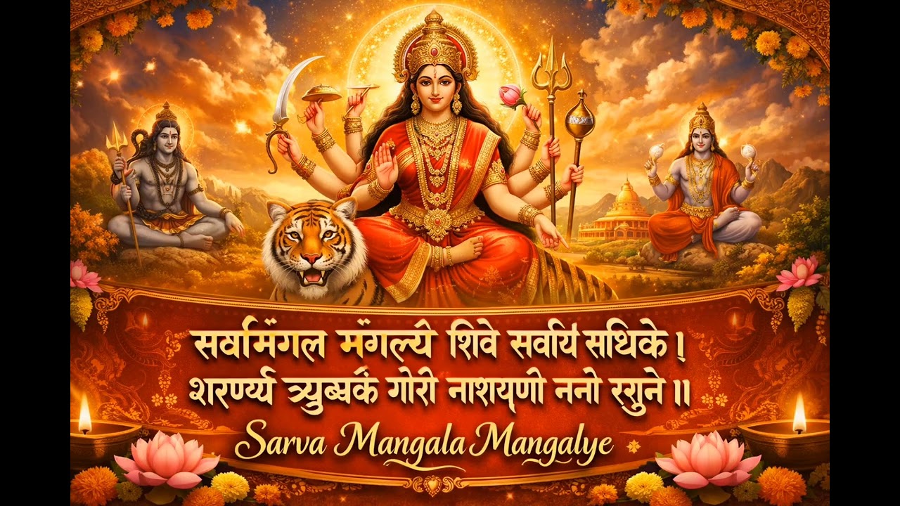 Sarva Mangala Mangalye – Divine Goddess Durga Mantra for Peace, Prosperity & Protection