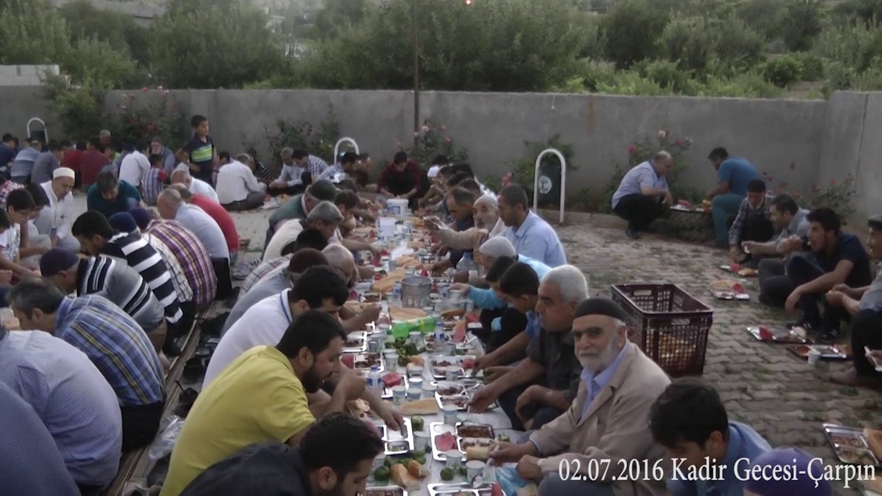 İFTAR SOFRASI - KADİR GECESİ 2016 - HACI MUSTAFA GÜNEŞ