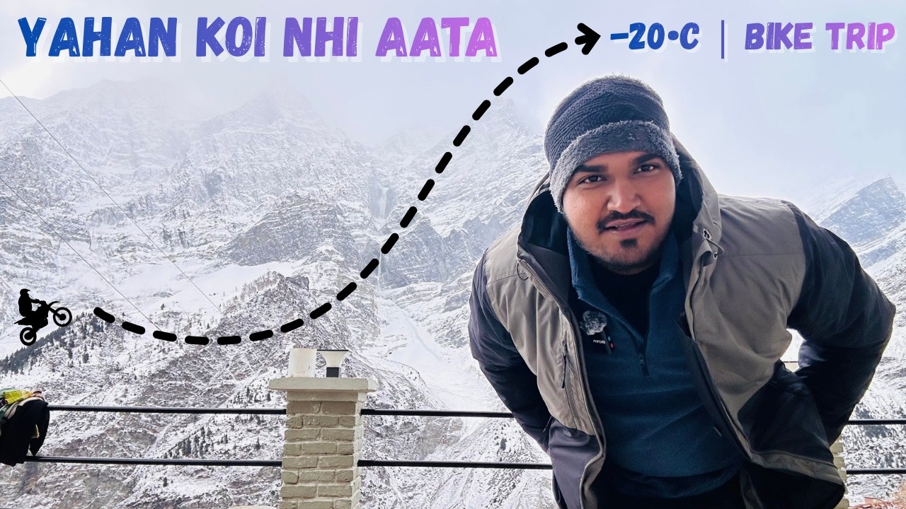 -20&deg;C Snowfall Ride ❄️ Noida to Manali to Sissu | Solo Bike Trip