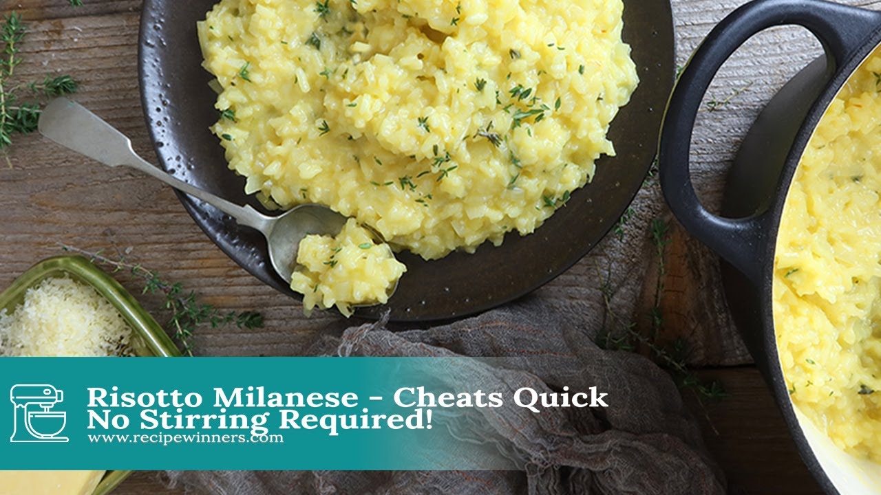 Risotto Milanese - Cheats Quick No Stirring Required. Amazing!