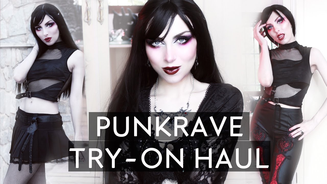 PUNK RAVE STORE TRY ON HAUL | Goth / Alternative Fashion Unboxing & Review | Vesmedinia