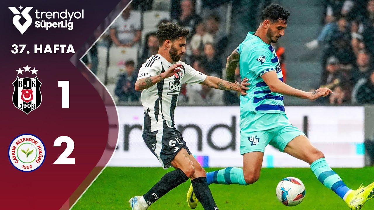 Beşiktaş (1-2) Çaykur Rizespor - Highlights/Özet | Trendyol Süper Lig - 2024/25