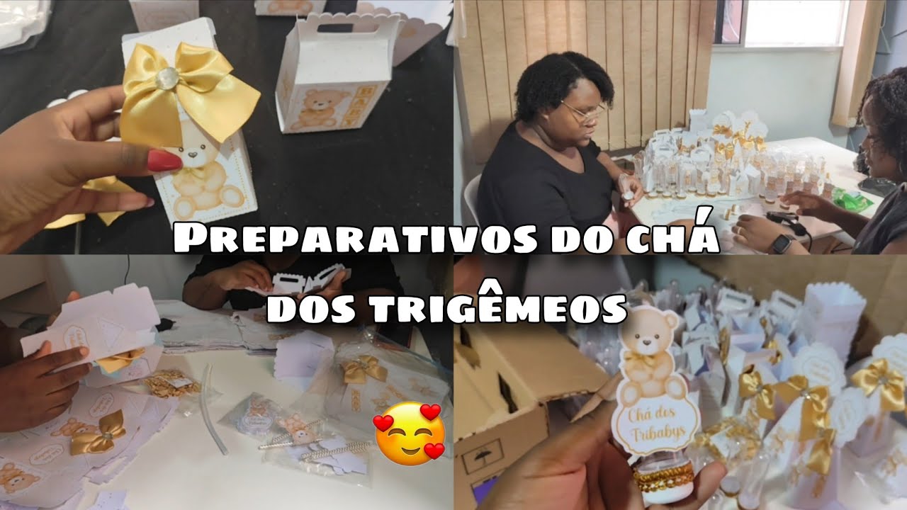 PREPARATIVOS PARA O CHÁ DE BEBÊ🎈🎁/ CHÁ NO TEMA URSINHO 🐻/ CHÁ DOS TRIBABYS