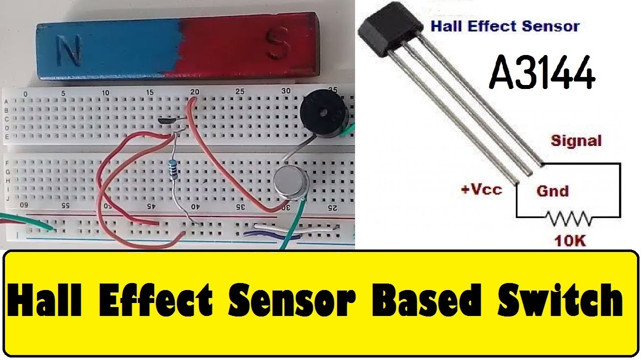 Hall Effect Sensor A3144 Magnetic Switch || Circuit Diagram & Working