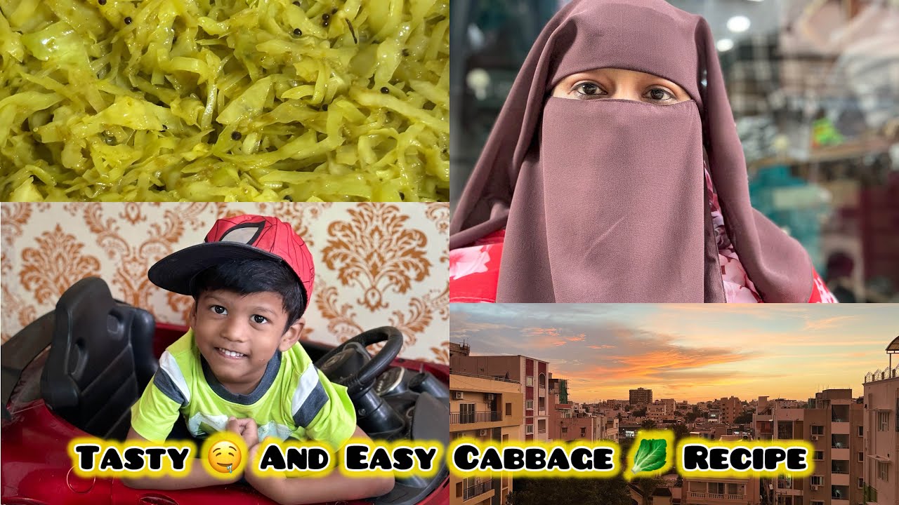 Tasty 🤤 And Easy Cabbage 🥬 Recipe | Indian 🇮🇳 Vlogs | Hyderabadi Simple Life Style Vlogs | Vlog [95]