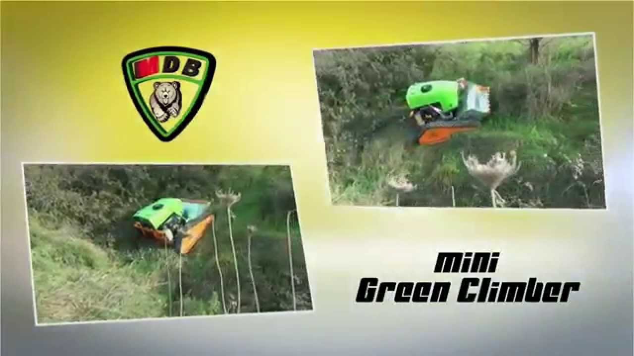Mini Green Climber: Awesome  remote controlled mower - Trincia radiocomandata