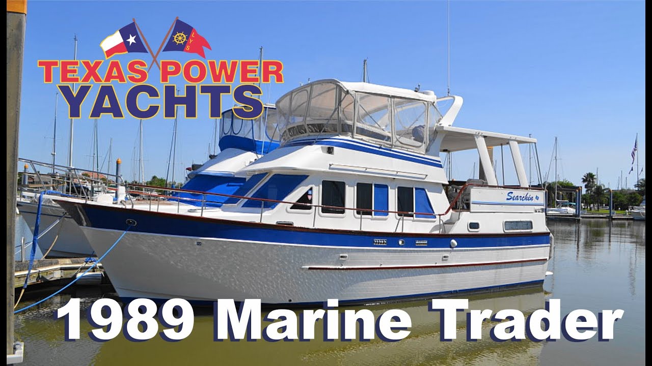 1989 Marine Trader 40 Trawler Yacht for sale at Texas Power Yachts
