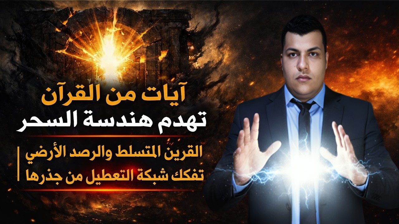 آيات من القرآن تهدم هندسة السحر  القرين المتسلط والرصد الأرضي | تفكك شبكة التعطيل من جذرها