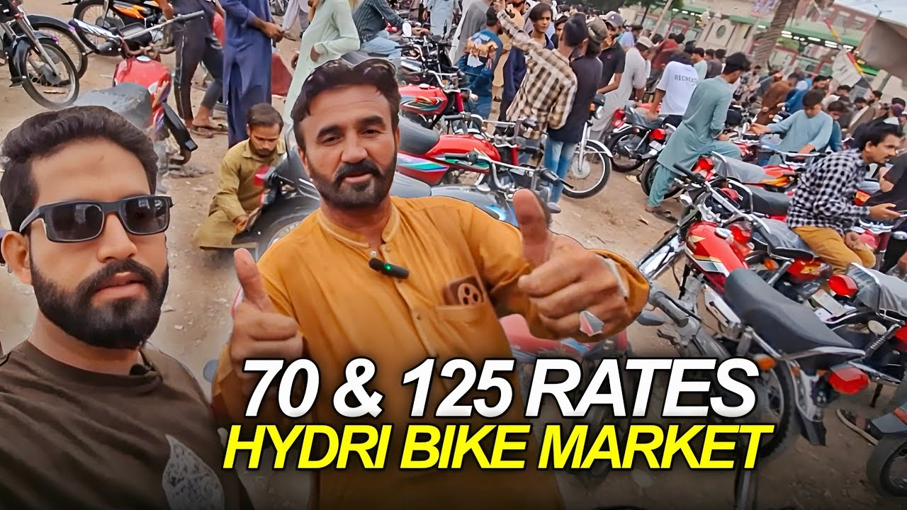 Hyderi Bike Market Karachi  Old 70 & 125 Bikes Latest Rates | New Update 2026 | Pakistan Bike Market