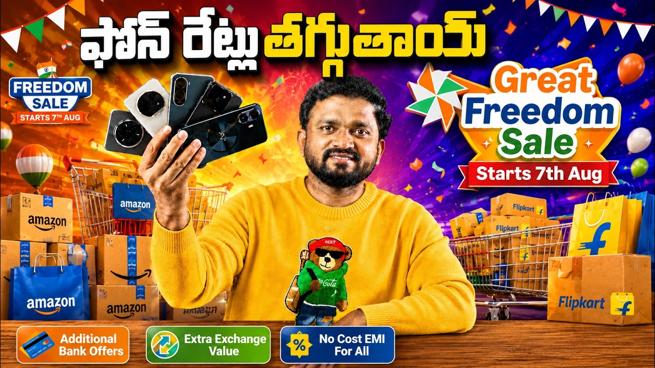 Amazon Great Freedom Sale & Flipkart Freedom Sale 2026 🔥 Best Deals on Mobiles, TVs & Laptops