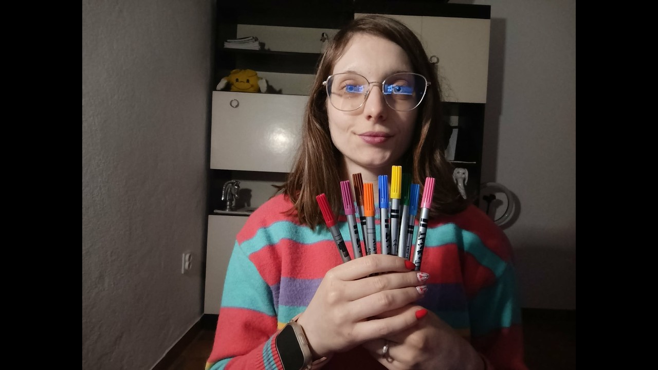 ASMR | Tapping nas canetas de feltro
