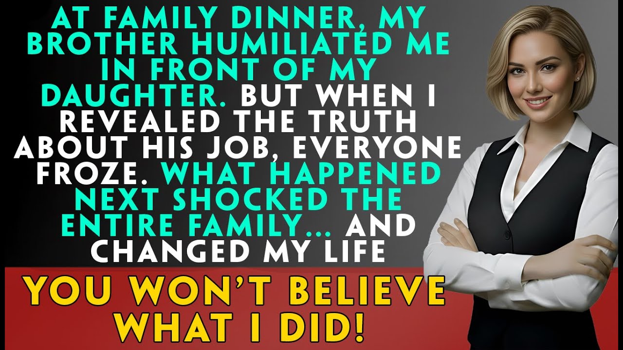 My Mom Smiled at Dinner… Right Before My Brother Learned Who Really Paid His Salary