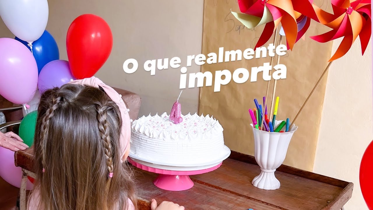 Festa em casa x festa em salão? A mini festa de 4 anos da minha filha