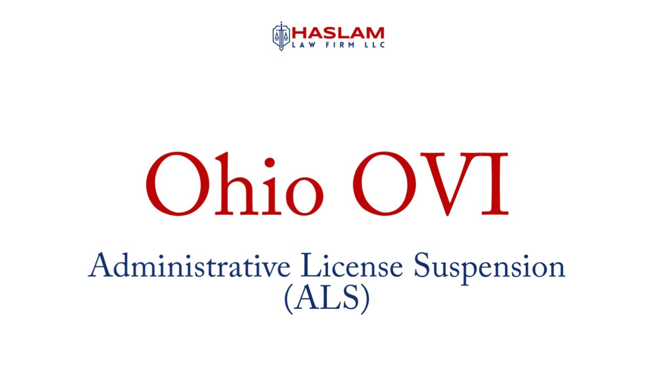 Ohio OVI: Administrative License Suspension