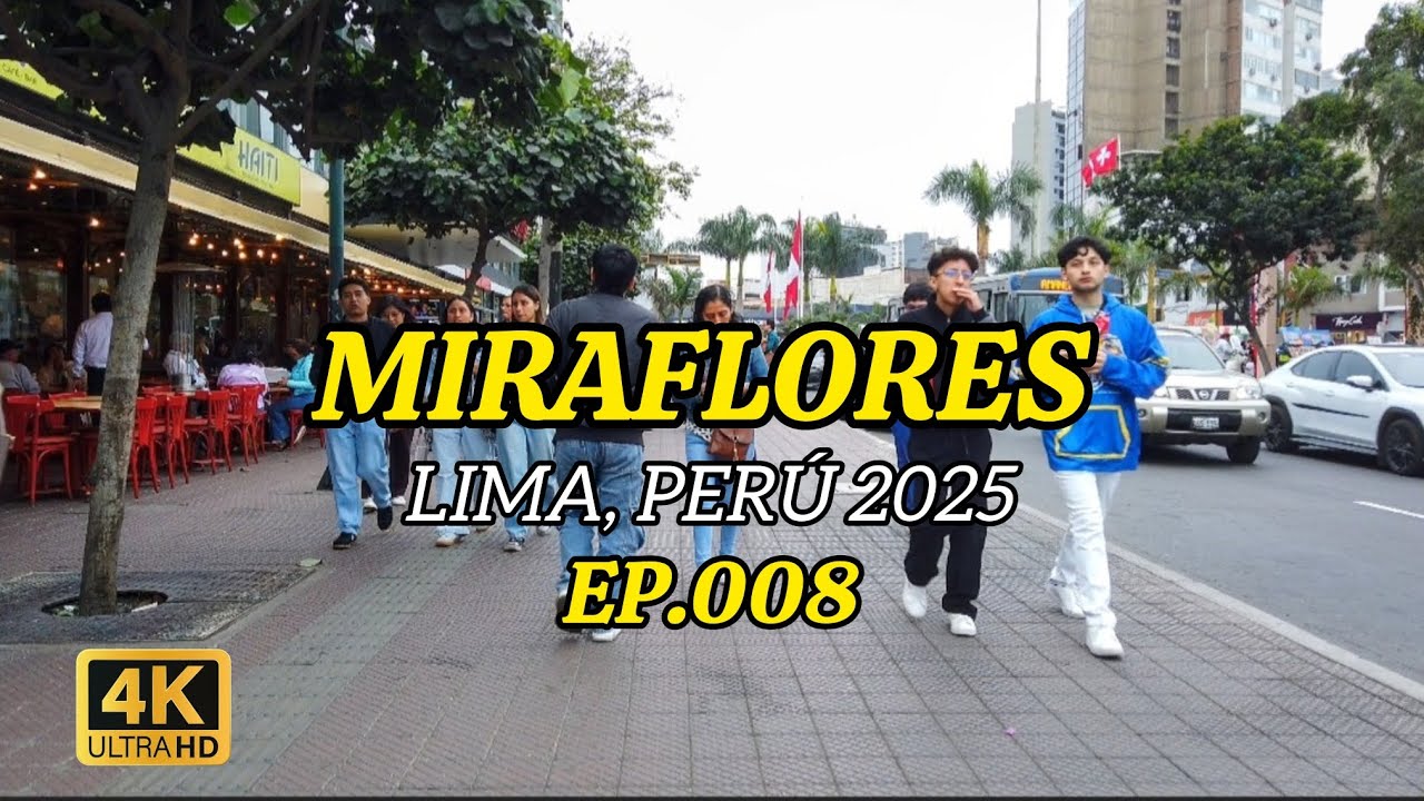 MIRAFLORES #08 | LIMA, PERÚ 2025 | WALKING TOUR | VIRTUAL TOUR | 4K FULL VIDEO 
