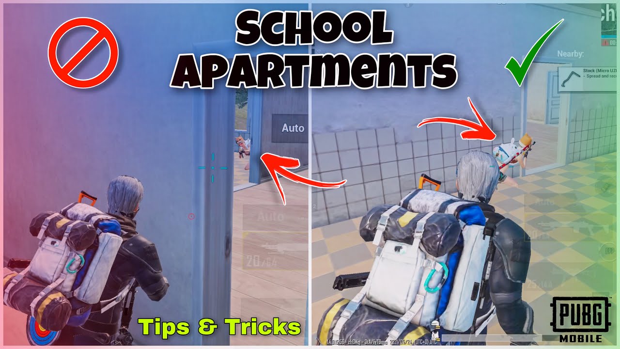 MASTER SCHOOL APARTMENTS IN PUBG MOBILE🔥BEST RUSHING TIPS AND TRICKS BATTLEGROUNDS MOBILE BGMI 1.4
