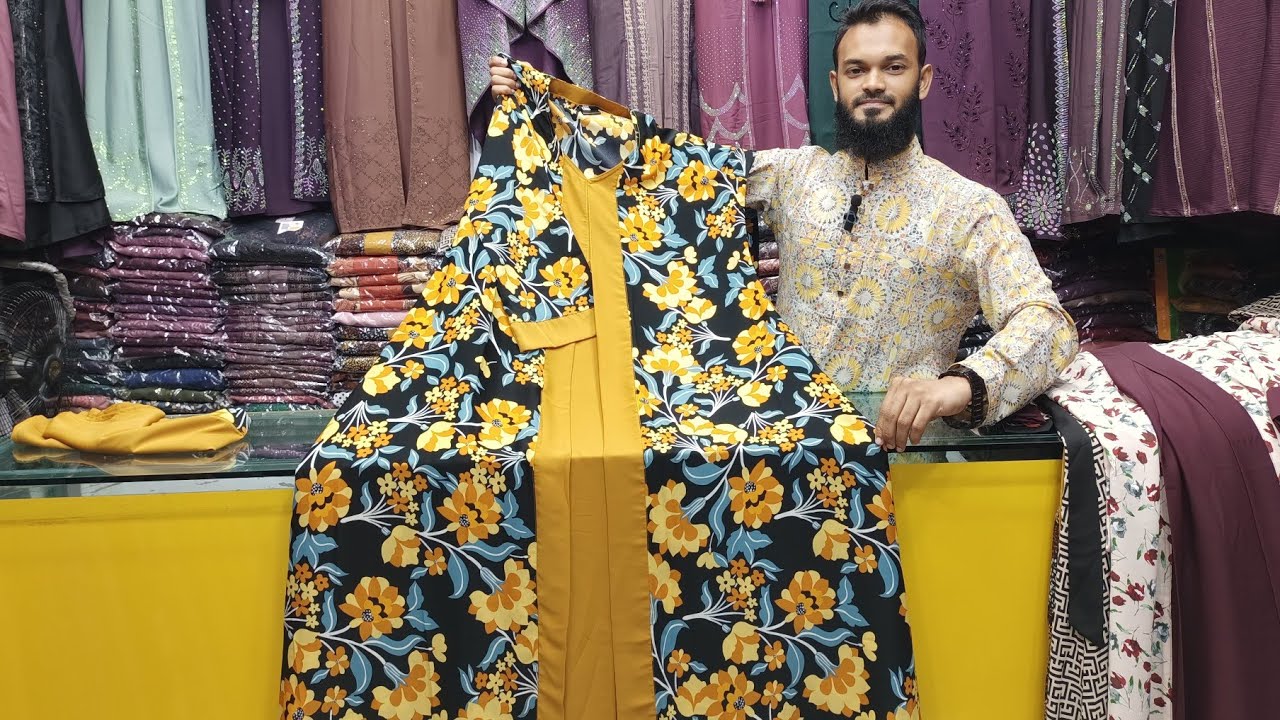 🔥হিজাব সহ চেরি প্রিন্ট কটি বোরকা কালেকশন || Latest Print Koti Borka || Multi Hijab Collection #borka