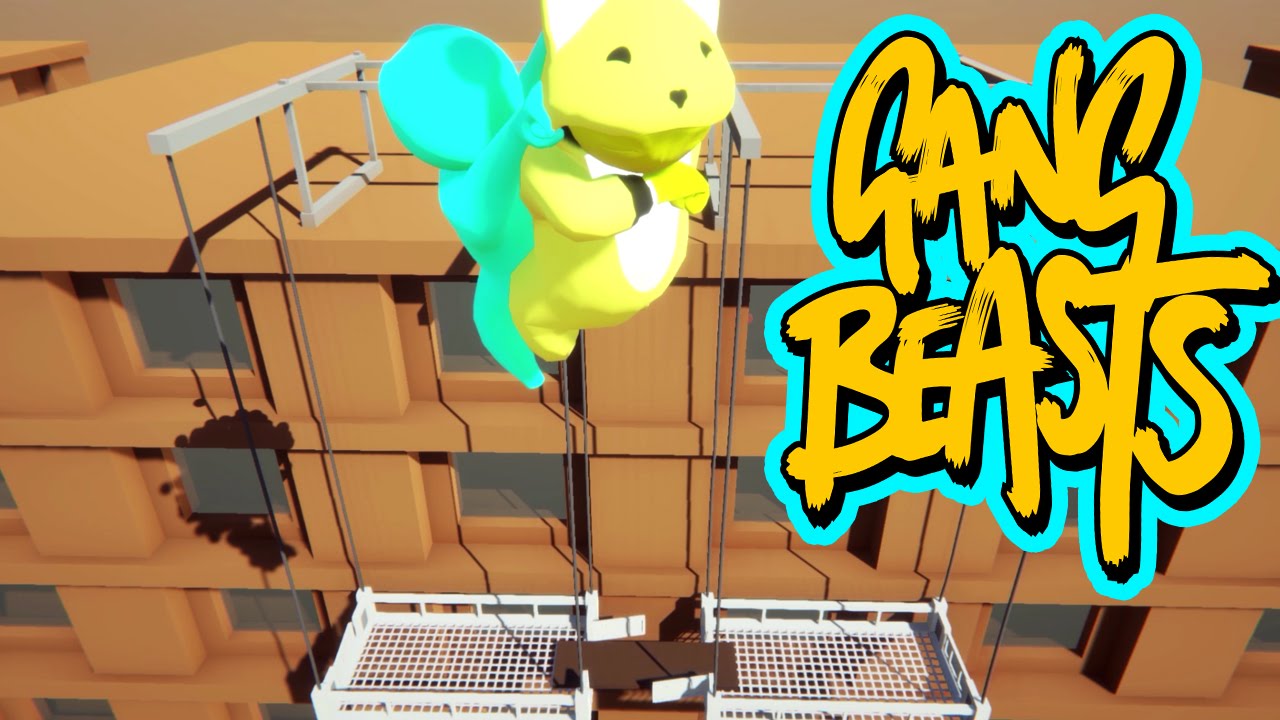 Gang Beasts - Lets Fly to the Rooftop [Father and Son Gameplay]