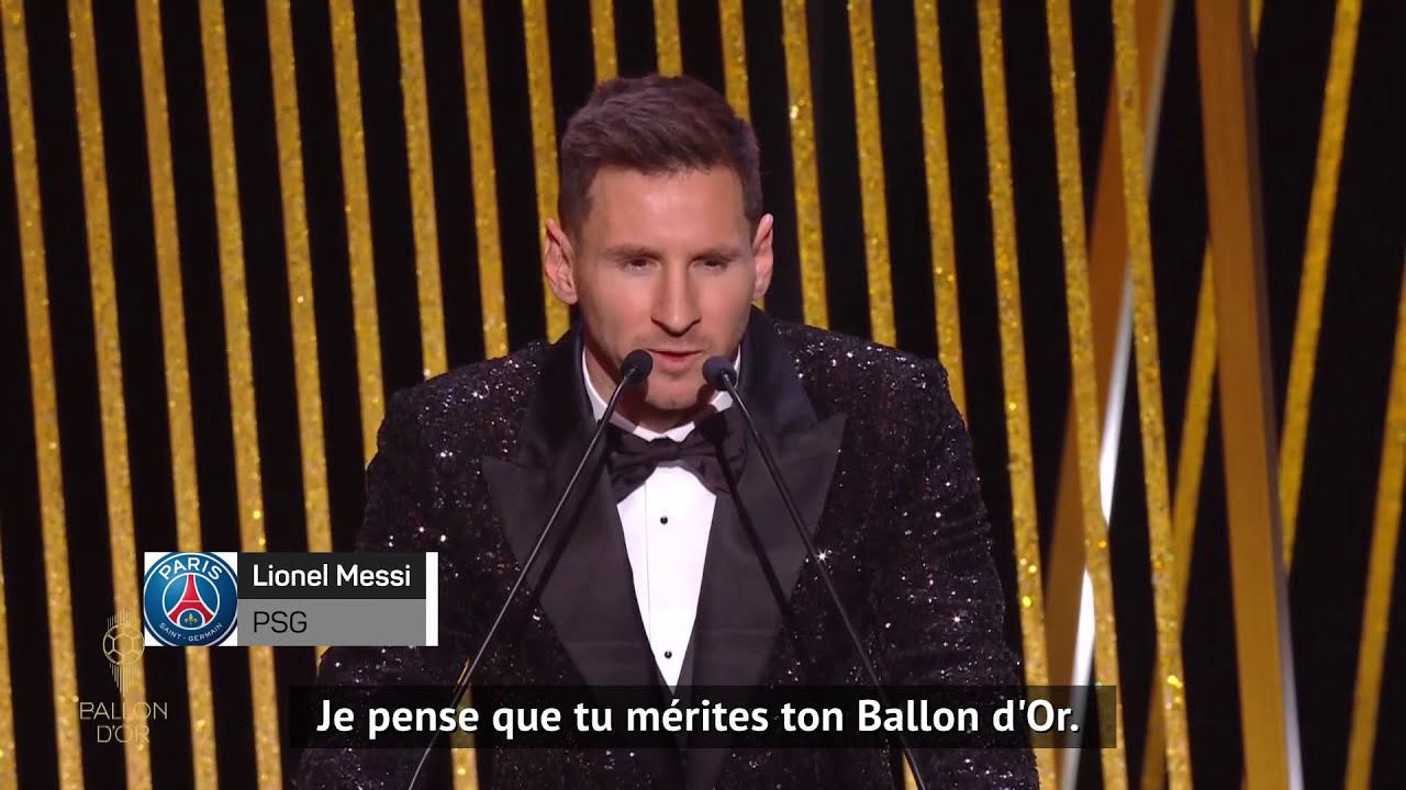 🏆⚽️ Ballon d'Or 🗨️ Lionel Messi : 