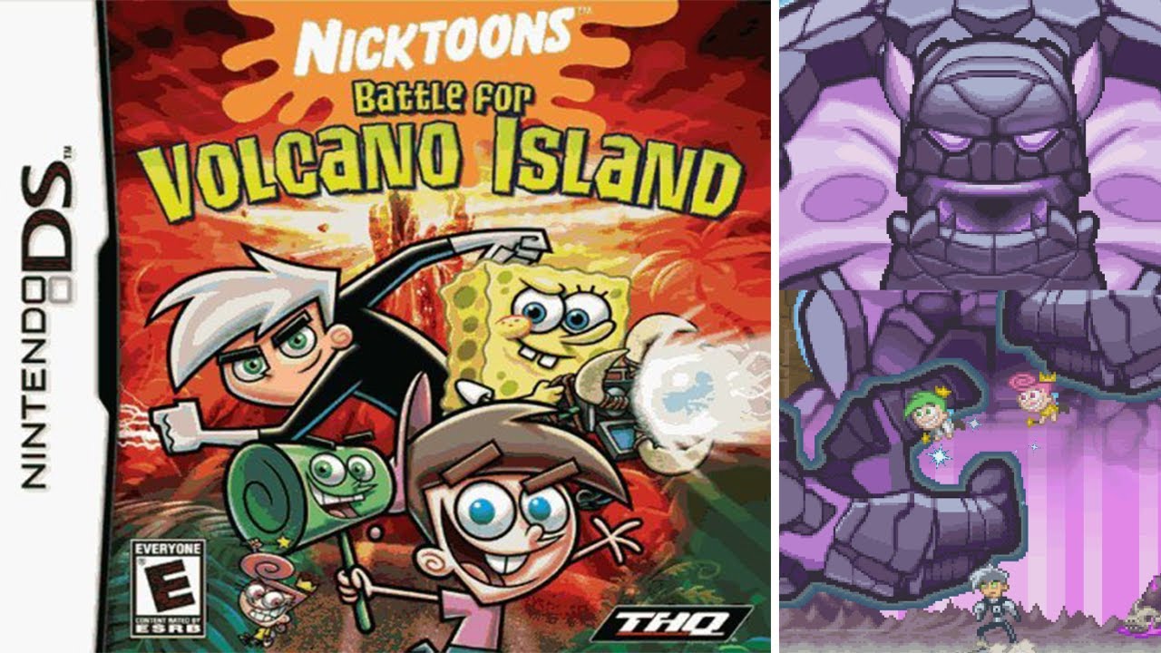 Nicktoons: Battle for Volcano Island (DS) - Full Gameplay Playthrough (Longplay)