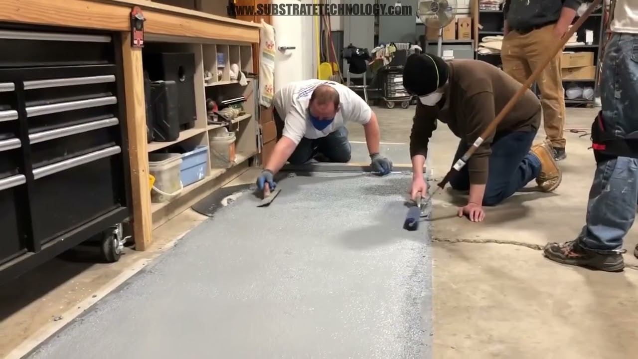 How To: Epoxy & Rubber Chip Flooring