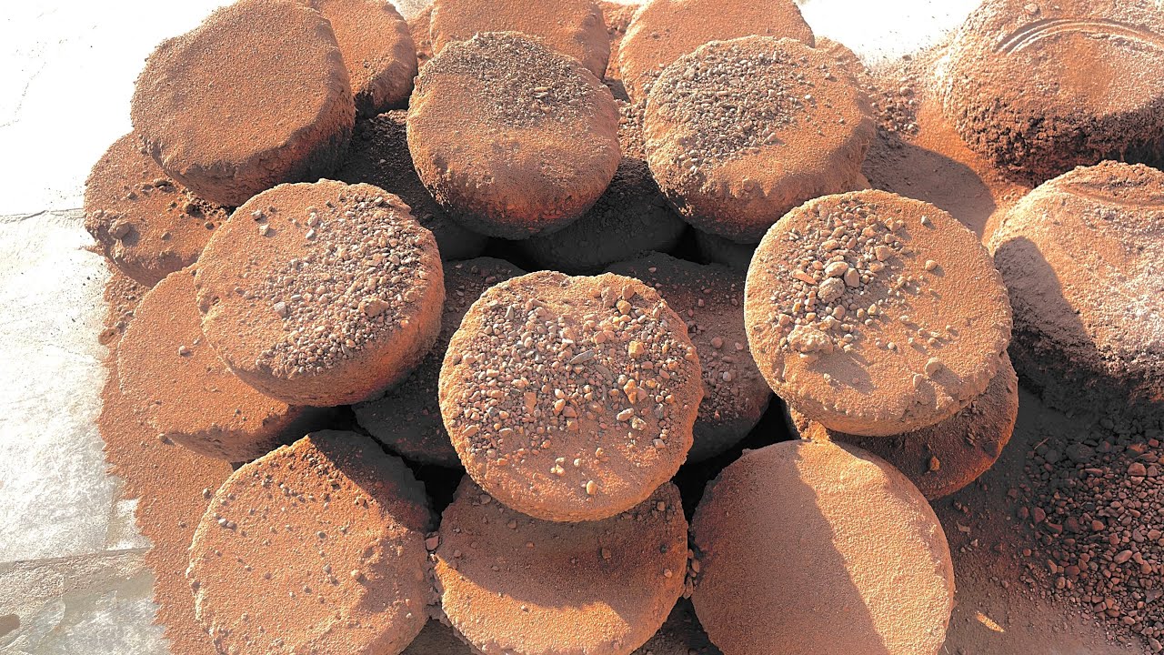 New”Brown Gritty Sand Damp Shapes Crumbling ASMR 