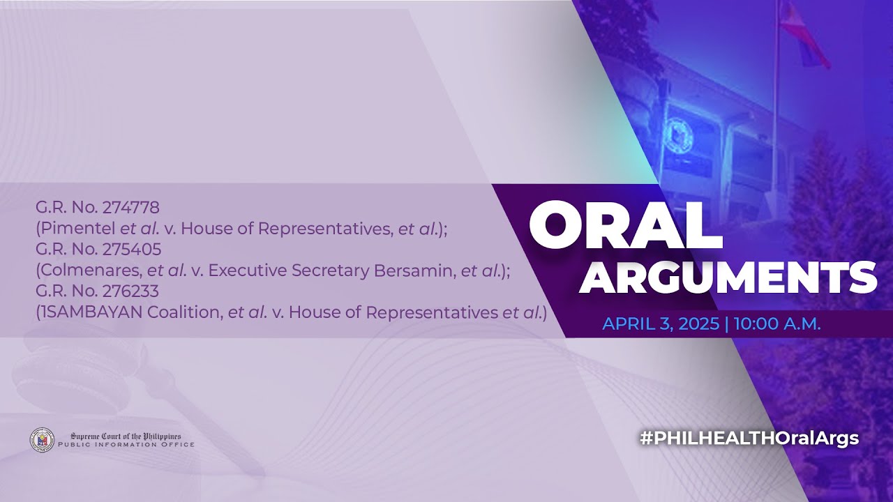 ORAL ARGUMENTS ON PIMENTEL, ET AL. V. HOUSE OF REPRESENTATIVES, ET AL.