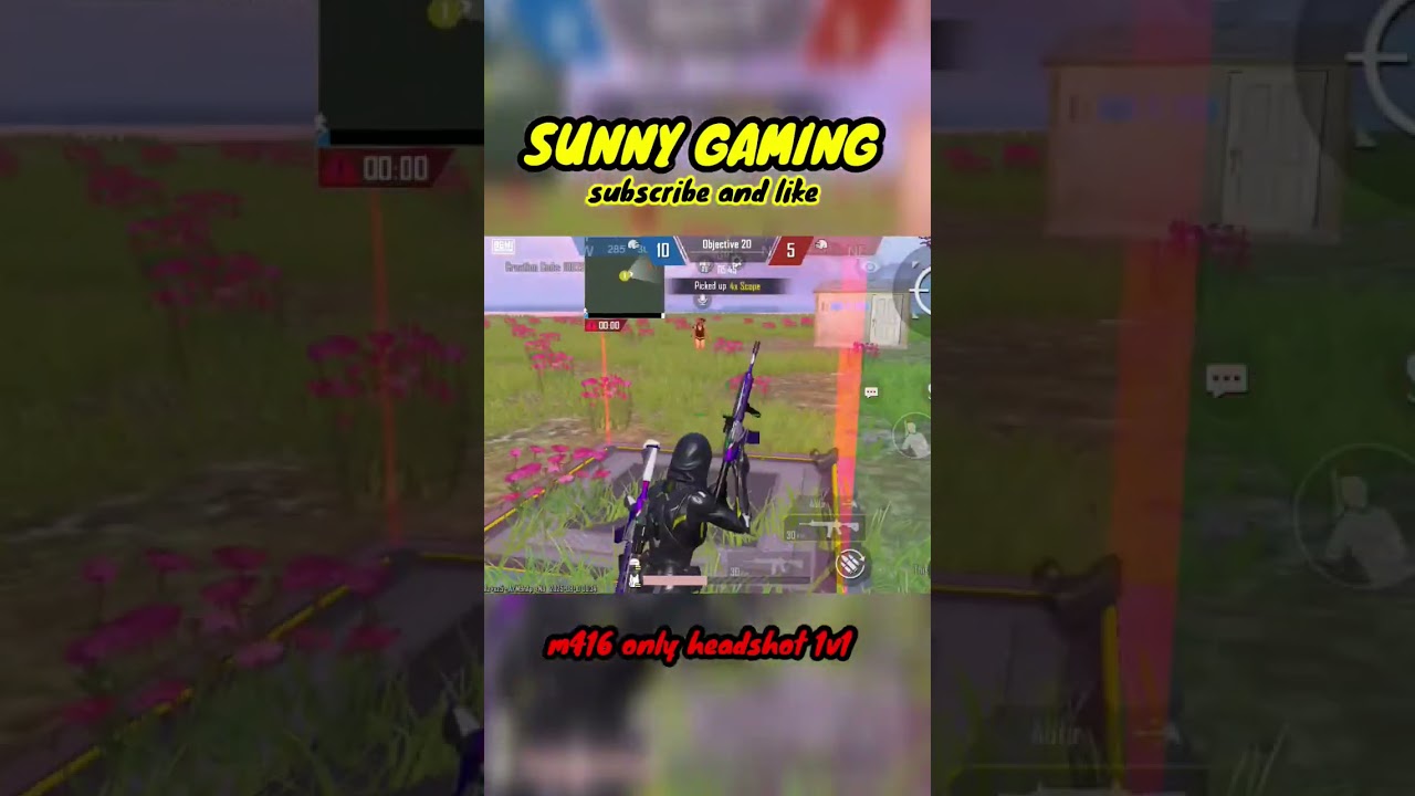 (PART-2)M416 1v1 | Only Headshot | Pro Skills | BGMI Gameplay #SunnyGaming #BGMI #M416 #OnlyHeadshot