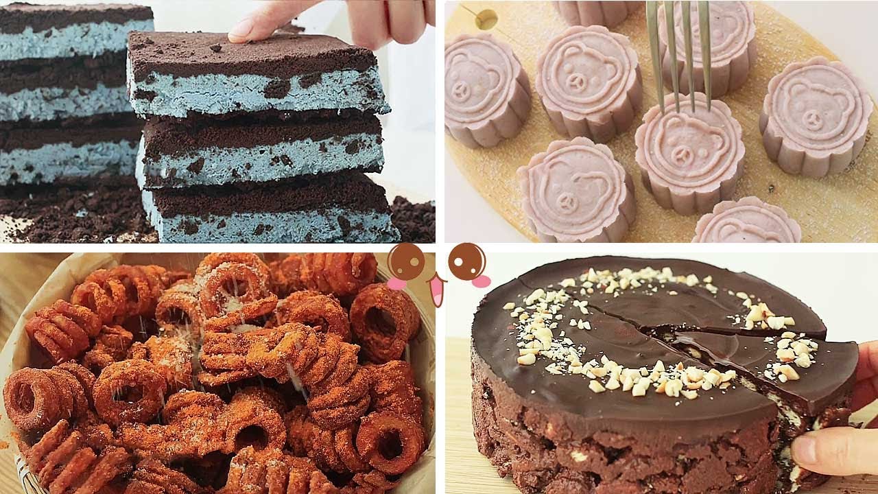 ASMR|Oreo Ice Cream & Chocolate Cookie Cake|Afternoon Tea|Creative Recipes|Cake Story|Cooking