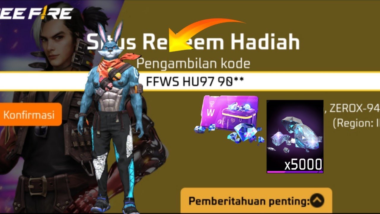 Indonesia India Server New Redeem Code Today 😋 Garena Free Fire